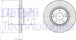 Delphi BG4309 - Тормозной диск avtokuzovplus.com.ua