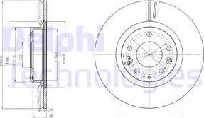 Delphi BG4316 - Тормозной диск avtokuzovplus.com.ua