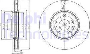 Delphi BG4317 - Тормозной диск avtokuzovplus.com.ua