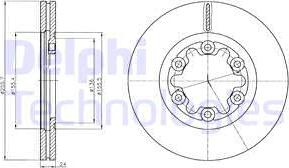 Delphi BG4319 - Тормозной диск avtokuzovplus.com.ua