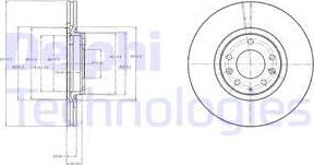 Delphi BG4332 - Тормозной диск avtokuzovplus.com.ua