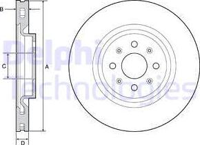 Delphi BG4456 - Тормозной диск autodnr.net