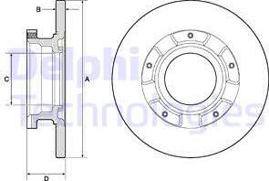 Delphi BG4673 - Тормозной диск avtokuzovplus.com.ua