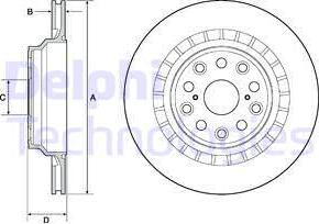 Delphi BG4684C - Гальмівний диск autocars.com.ua