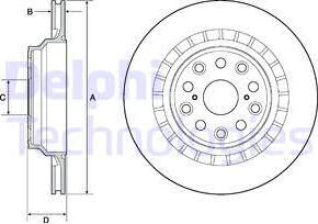 Delphi BG4685C - Гальмівний диск autocars.com.ua