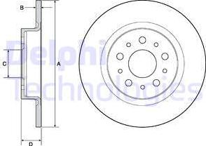 Delphi BG4690C - Тормозной диск avtokuzovplus.com.ua