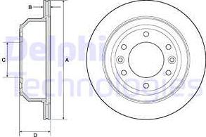 Delphi BG4692C - Тормозной диск avtokuzovplus.com.ua