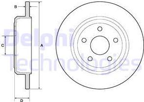 Delphi BG4772C - Тормозной диск avtokuzovplus.com.ua