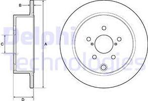 Delphi BG4776C - Тормозной диск avtokuzovplus.com.ua