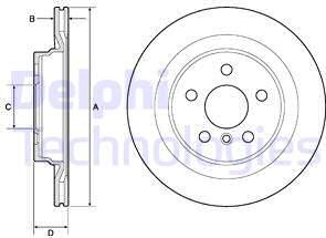 Delphi BG4778C - Тормозной диск avtokuzovplus.com.ua