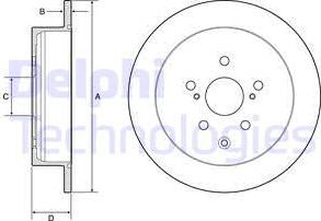 Delphi BG4919C - Гальмівний диск autocars.com.ua