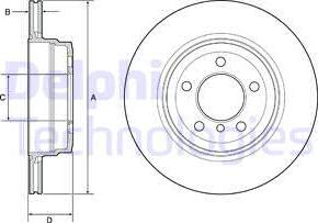 Delphi BG4937C - Тормозной диск avtokuzovplus.com.ua