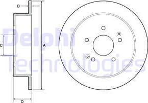 Delphi BG4940C - Гальмівний диск autocars.com.ua