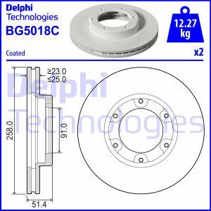 Delphi BG5018C - Гальмівний диск autocars.com.ua