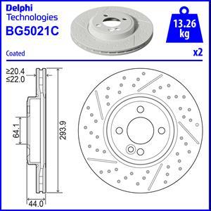 Delphi BG5021C - Тормозной диск avtokuzovplus.com.ua