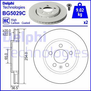 Delphi BG5029C - Гальмівний диск autocars.com.ua