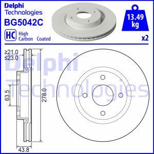 Delphi BG5042C - Тормозной диск avtokuzovplus.com.ua