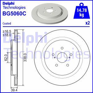 Delphi BG5060C - Гальмівний диск autocars.com.ua