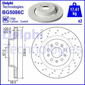 Delphi BG5086C - Тормозной диск avtokuzovplus.com.ua