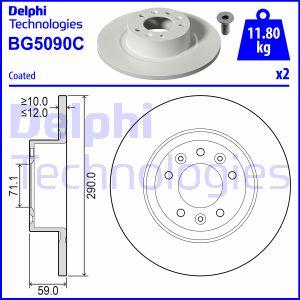 Delphi BG5090C - Тормозной диск avtokuzovplus.com.ua