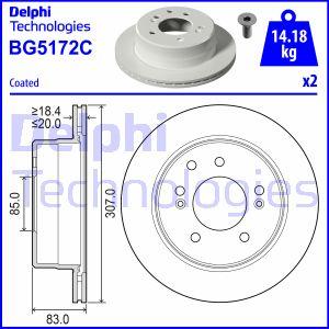 Delphi BG5172C - Тормозной диск avtokuzovplus.com.ua