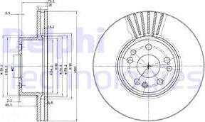 Delphi BG739 - Гальмівний диск autocars.com.ua