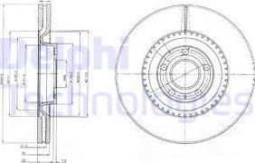 Delphi BG9003 - Тормозной диск avtokuzovplus.com.ua