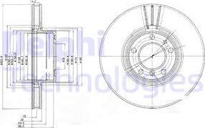 Delphi BG9005 - Гальмівний диск autocars.com.ua