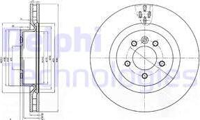 Delphi BG9007 - Тормозной диск avtokuzovplus.com.ua