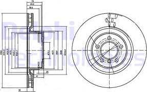 Delphi BG9009C - Тормозной диск avtokuzovplus.com.ua