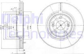 Delphi BG9016 - Гальмівний диск autocars.com.ua