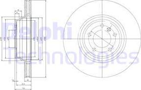 Delphi BG9019 - Тормозной диск avtokuzovplus.com.ua