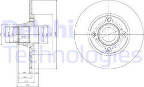 Delphi BG9033RSC - Тормозной диск avtokuzovplus.com.ua