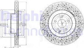 Delphi BG9057 - Тормозной диск avtokuzovplus.com.ua