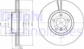 Delphi BG9063C - Тормозной диск avtokuzovplus.com.ua