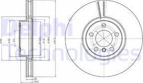 Delphi BG9063 - Тормозной диск avtokuzovplus.com.ua