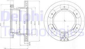 Delphi BG9069 - Тормозной диск avtokuzovplus.com.ua