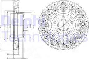 Delphi BG9076 - Тормозной диск avtokuzovplus.com.ua