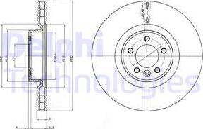 Delphi BG9079C-18B1 - Гальмівний диск autocars.com.ua