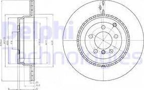 Delphi BG9080C - Тормозной диск avtokuzovplus.com.ua