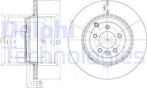 Delphi BG9082C-18B1 - Тормозной диск autodnr.net