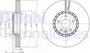 Delphi BG9085 - Гальмівний диск autocars.com.ua