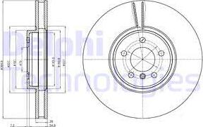 Delphi BG9092C-18B1 - Гальмівний диск autocars.com.ua