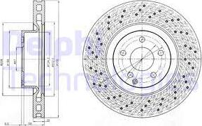 Delphi BG9093C - Тормозной диск avtokuzovplus.com.ua