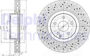 Delphi BG9093 - Тормозной диск avtokuzovplus.com.ua