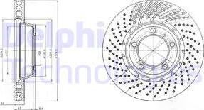 Delphi BG9095 - Гальмівний диск autocars.com.ua