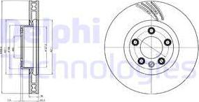 Delphi BG9101 - Тормозной диск avtokuzovplus.com.ua