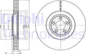 Delphi BG9102C - Гальмівний диск autocars.com.ua