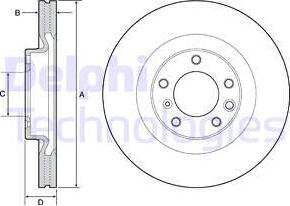 Delphi BG9119C - Гальмівний диск autocars.com.ua