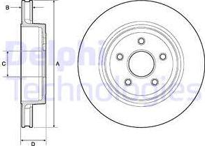 Delphi BG9170C-18B1 - Гальмівний диск autocars.com.ua